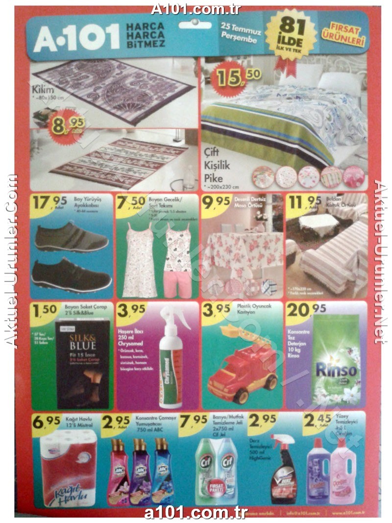 A101 25 Temmuz 2013 Aktuel Katalog