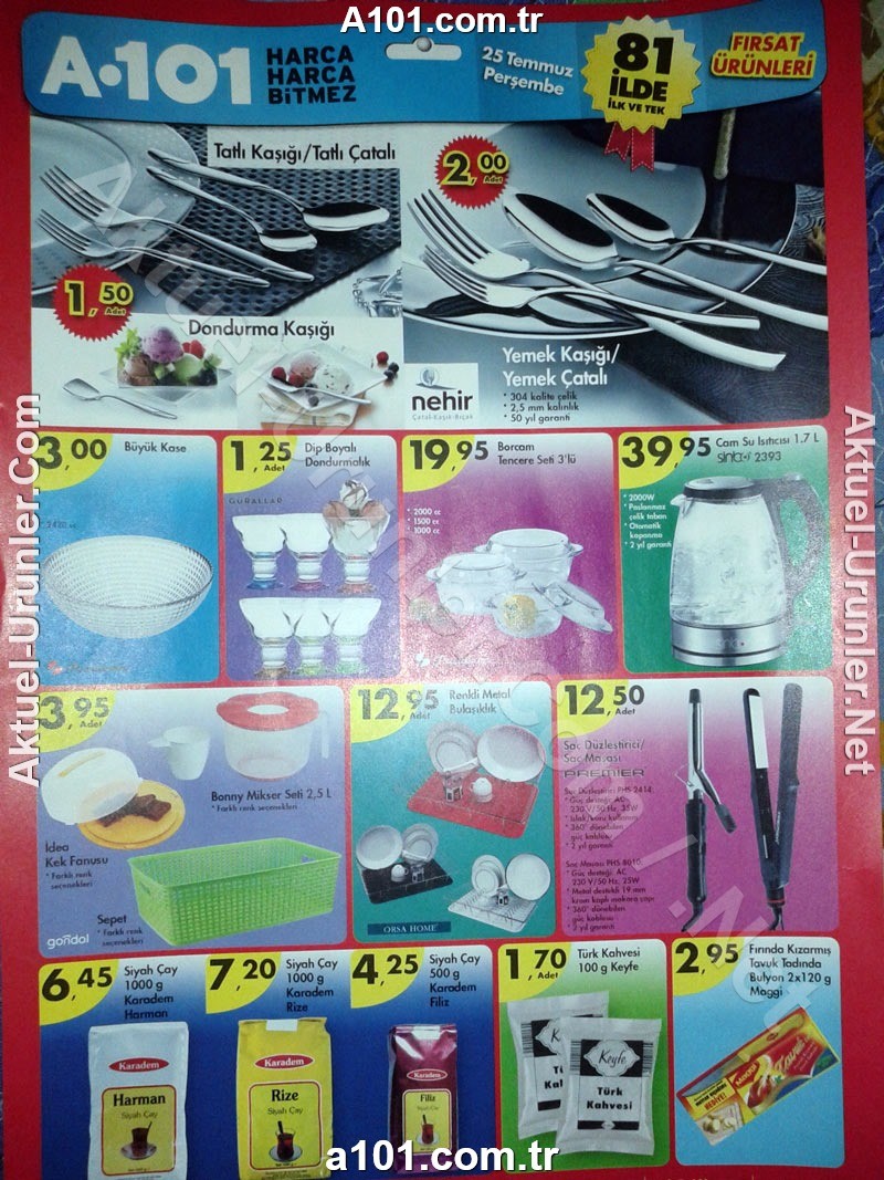 A101 25 Temmuz 2013 Aktuel