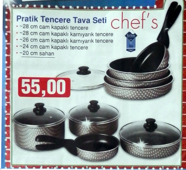 Bim Chefs Pratik Tencere Tava Seti 2 Ağustos 2013