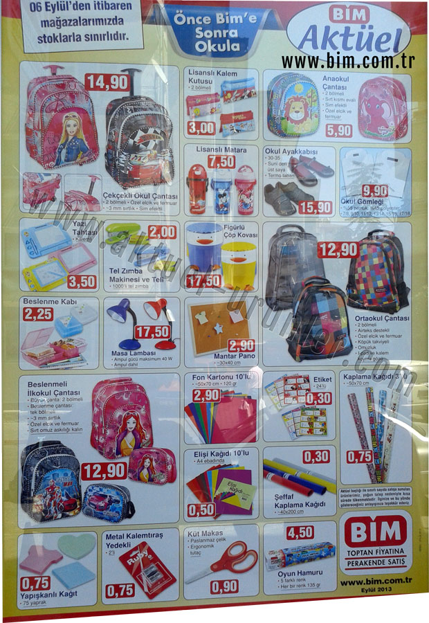 Bim 6 Eylül 2013 Aktüel ürünleri sayfa2