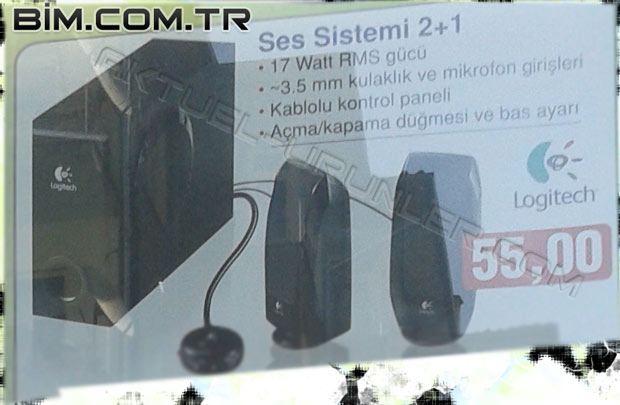 BİM Logitech 2artı1 Ses Sistemi