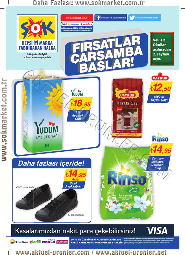 Şok Market 28 Ağustos 2013 Aktüel Ürünleri Sayfa_1