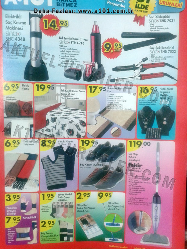 A101 10 Ekim 2013 Aktüel Ürünleri Sayfa 3