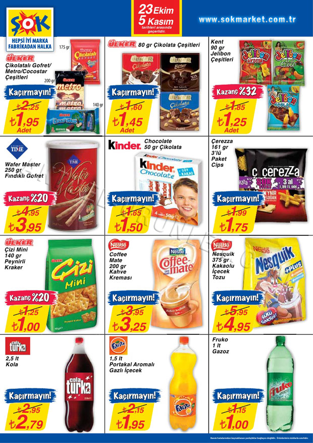 Şok Market 23 Ekim 2013 Aktüel Fırsatları Sayfa 6