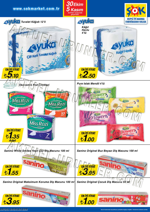 Şok Market 30 Ekim 2013 Fırsat Kataloğu Sayfa 7