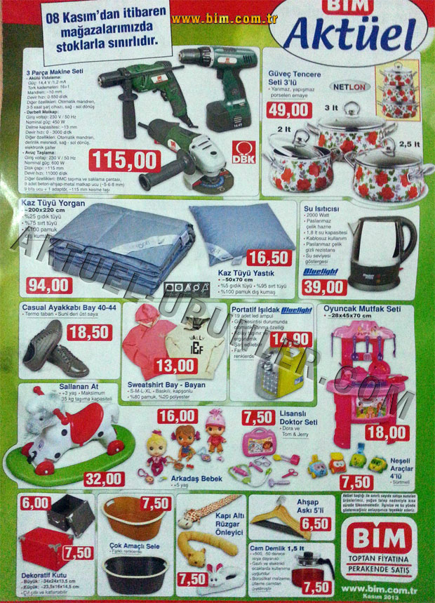 Bim Aktüel 8 Kasım 2013 Katalog