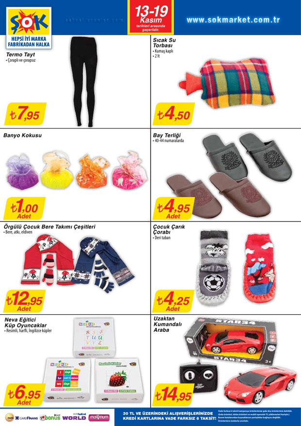 ŞOK MARKET 13 Kasım 2013 FIRSAT Katalogu 4
