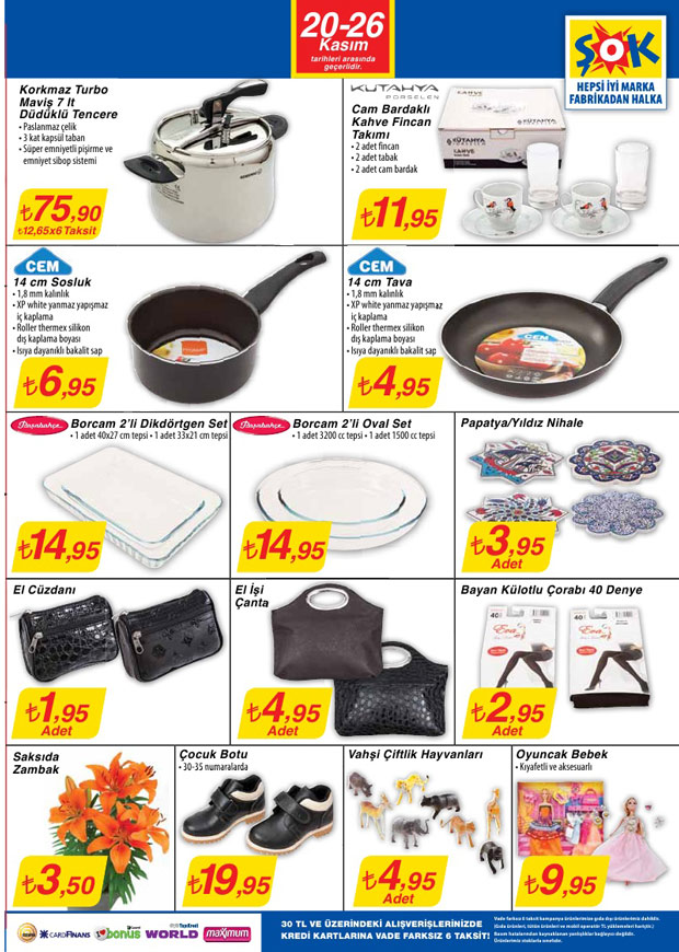Şok Market 20 Kasım 2013 Aktüel Katalogu 2