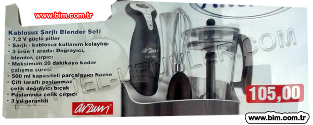 Bim-ARZUM-Kablosuz-Şarjlı-Blender-Seti