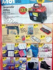 A101 9 Ocak 201 Aktüel Ürünler Katalogu