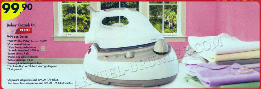 Vestel-V-Press-Buharlı-Kazanlı-Ütü