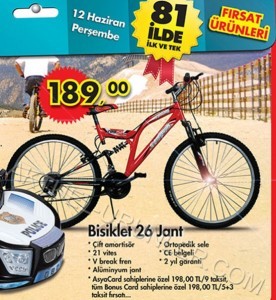 A101 26 Jant Bisiklet 12 Haziran 2014
