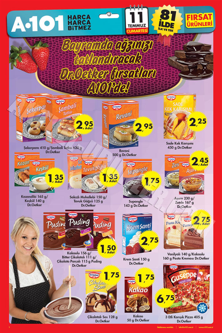 A101 11 Temmuz Aktüel Katalog Dr Oetker 2