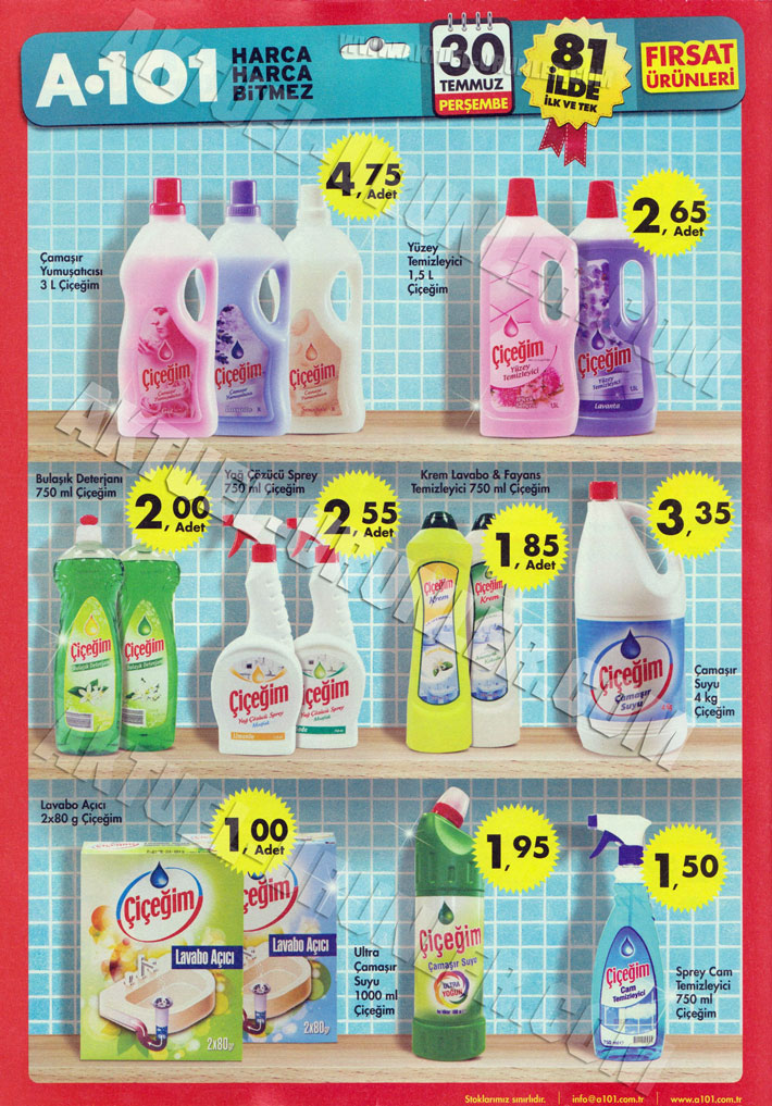 A101 30 Temmuz Çiçeğim Aktüel Ürünleri 3