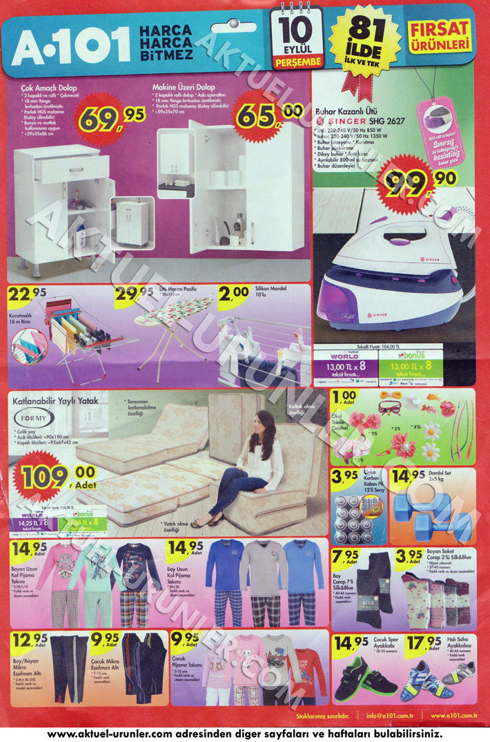 A101 10 Eylül 2015 Aktüel Katalog Ev Tekstil 3