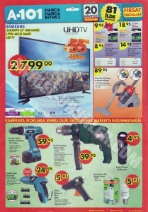 A101 20 Ağustos 2015 Aktüel Ürünler Katalogu