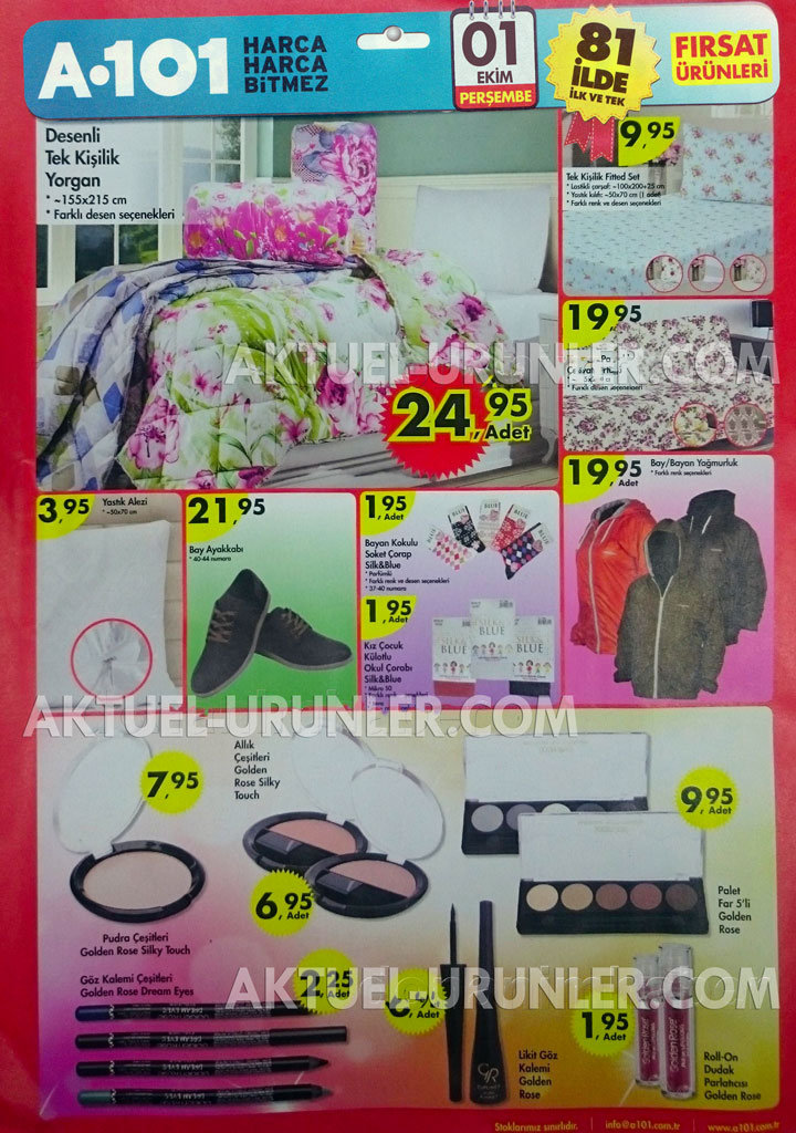 A101 01 Ekim 2015 Aktüel Ürün Nevresim 3