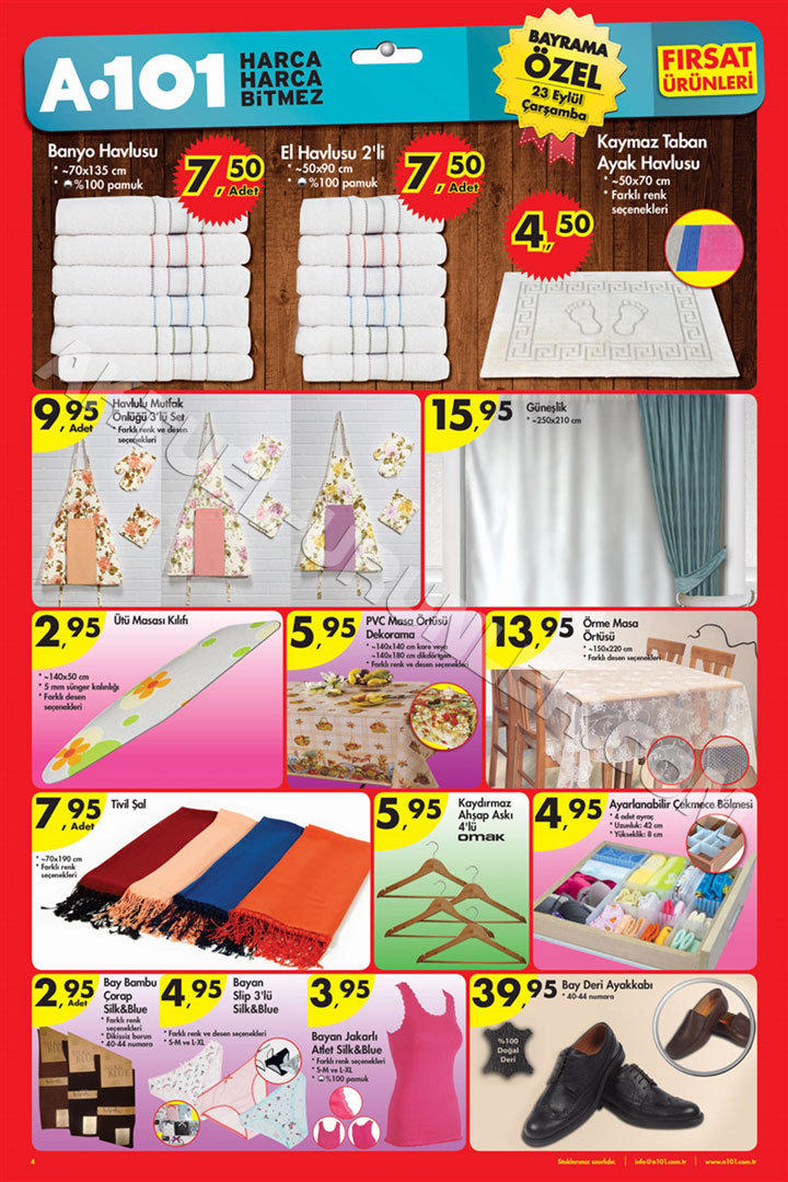 A101 23 Eylül – 24 Eylül Aktüel Kurban Özel 3