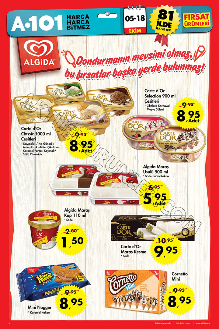 A101 8 Ekim Aktüel Algida 5-18 Ekim Sf6