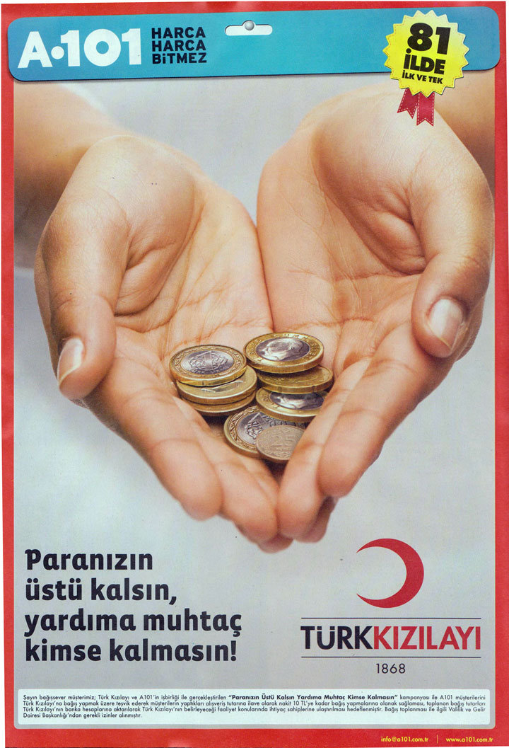 A101 Türk Kızılayı | Paranızın Üstü Kalsın Yardıma Muhtaç Kimse Kalmasın