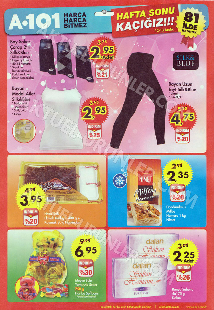 A101 12 Aralık 2015 Aktüel Ürünler Kataloğu – Hafta Sonu Kaçığız