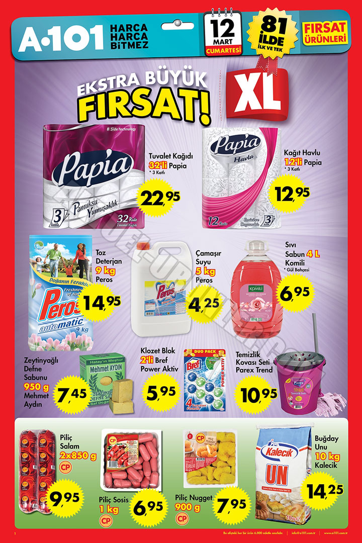 A101 12 Mart 2016 Aktüel Ürünler Kataloğu XL