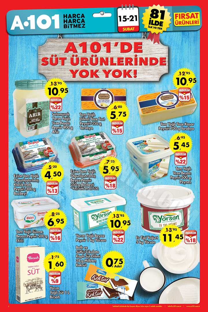 A101 18 Şubat Aktüel 15 – 21 Şubat Birinci Sayfası