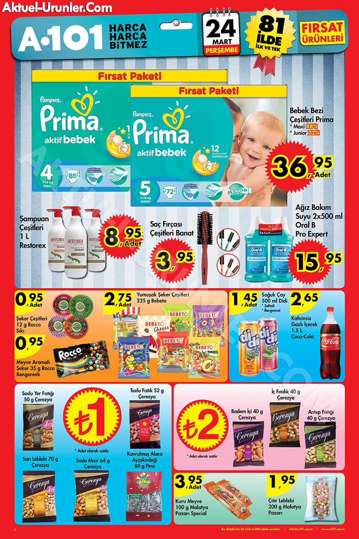 A101 24 Mart Bebek Aktüel Ürünleri