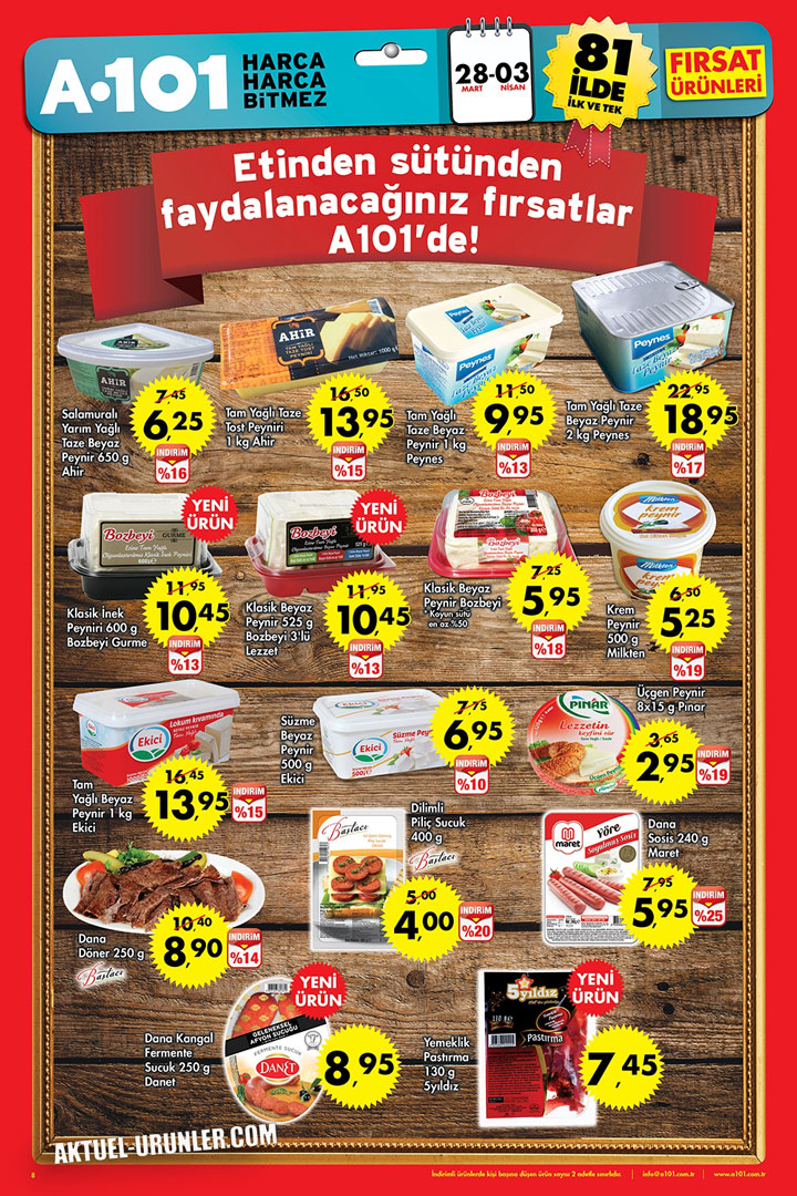 A101 31 Mart Aktüel 28 Mart – 3 Nisan Katalogları