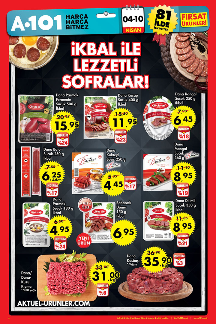 A101 4 Nisan – 10 Nisan Aktüel Ürünler Kataloğu