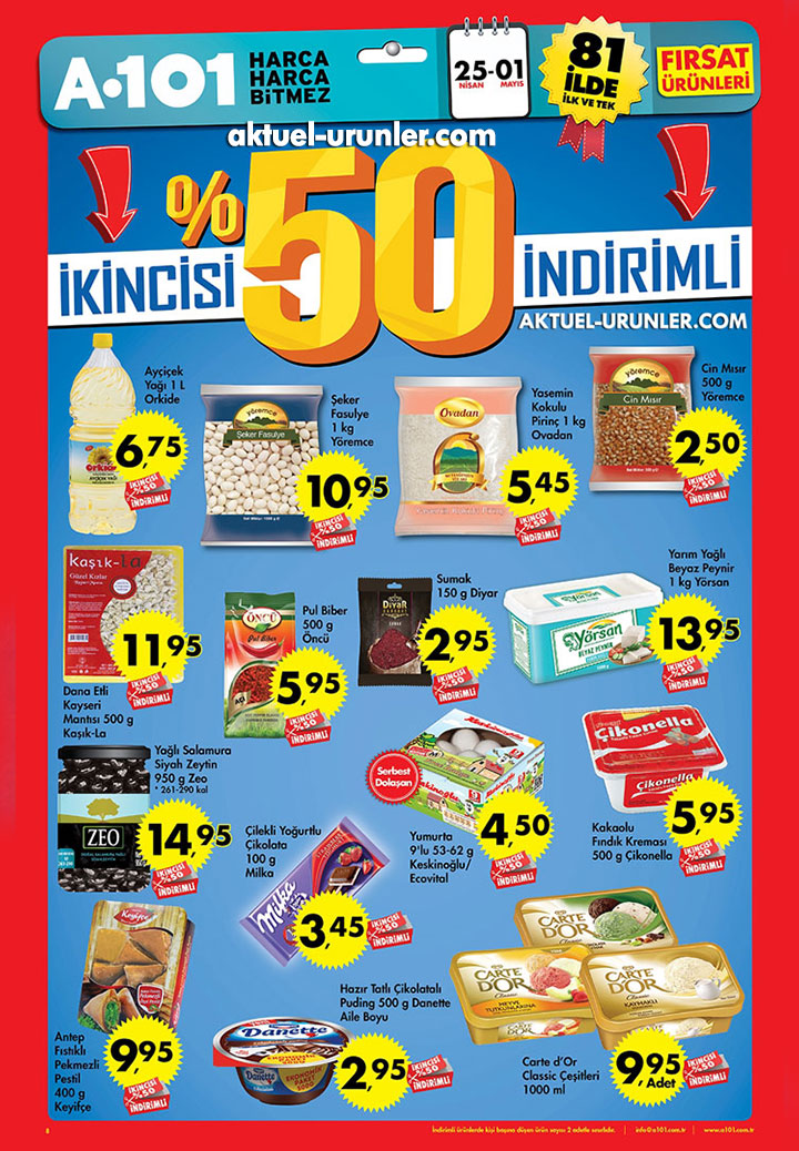 A101 25 Nisan – 1 Mayıs Aktüel Ürünleri