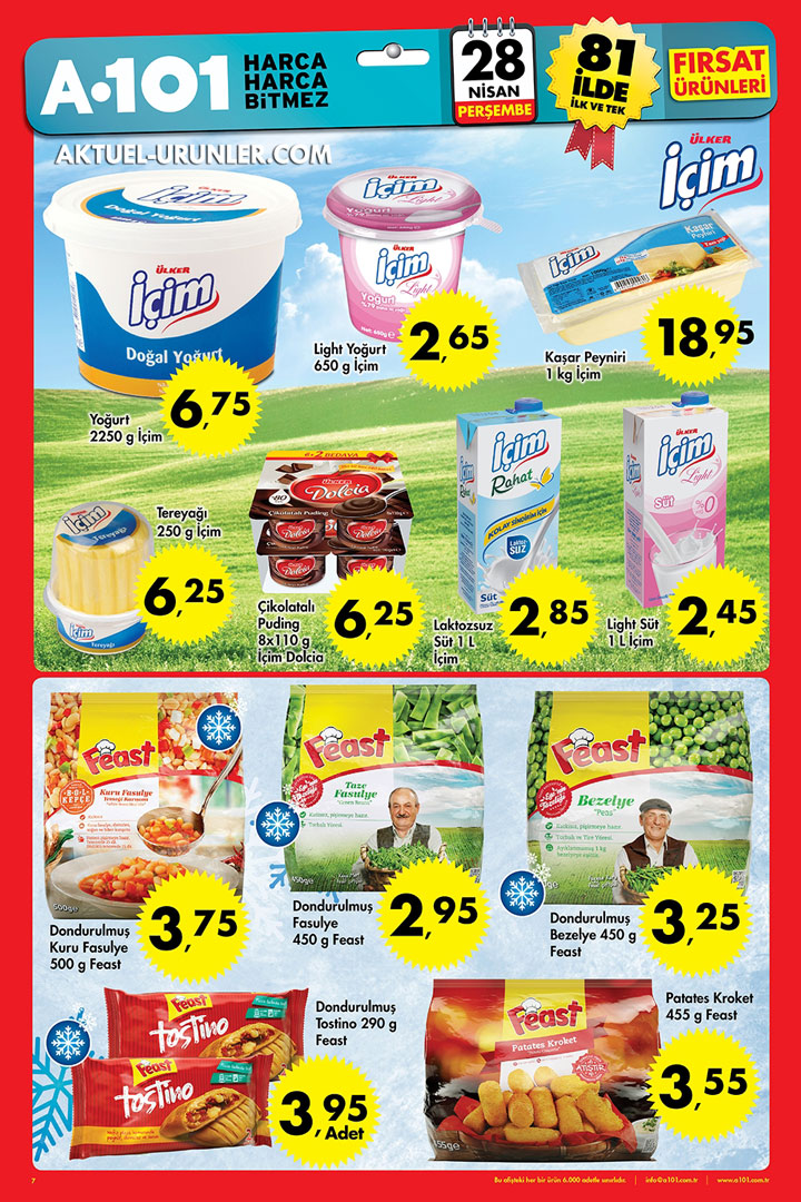 A101 28 Nisan İçim & Feast Aktüel Ürünleri