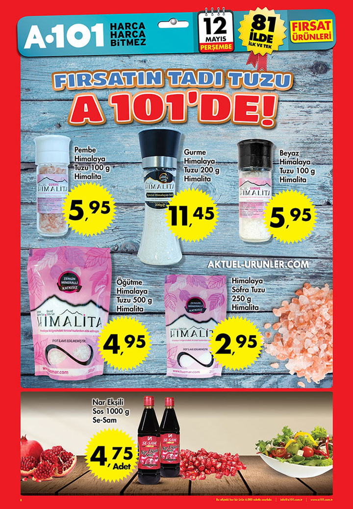 A101 12 Mayıs Anı – Aksu Vital ve Himalaya Aktüel Ürünleri