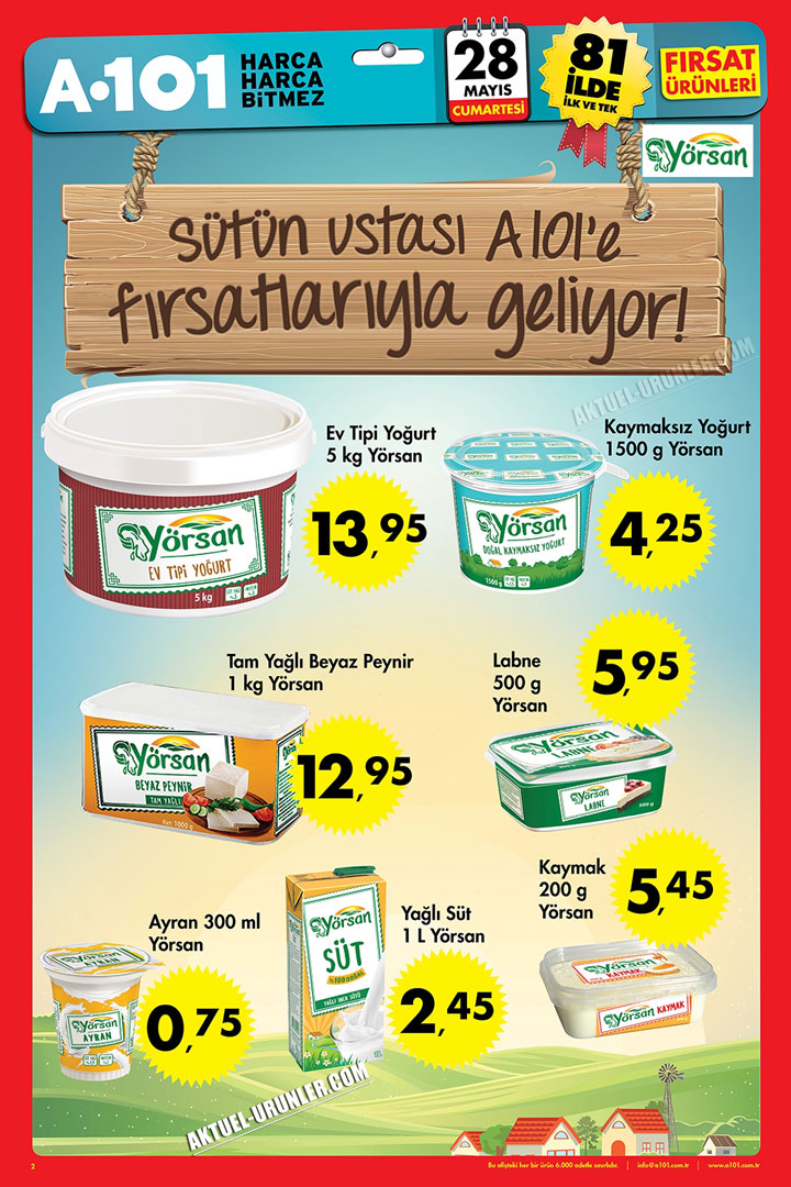A101 28 Mayıs Cumartesi – Pazar Aktüel Ürünleri