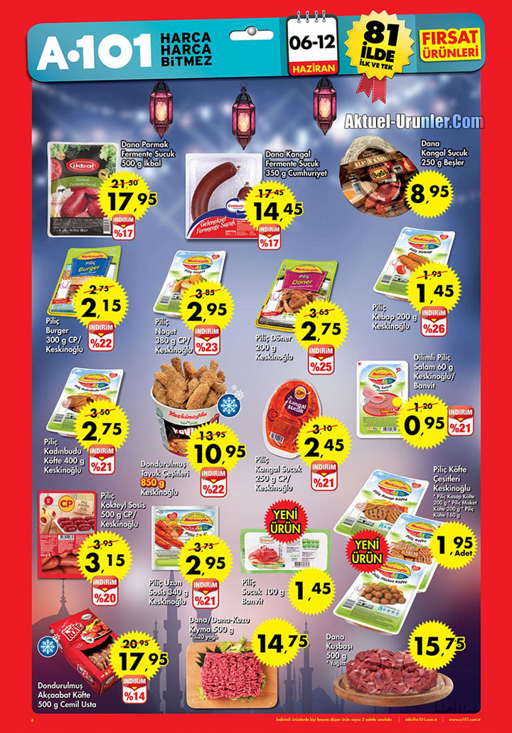 A101 6 Haziran – 12 Haziran Aktüel Ürünler Kataloğu