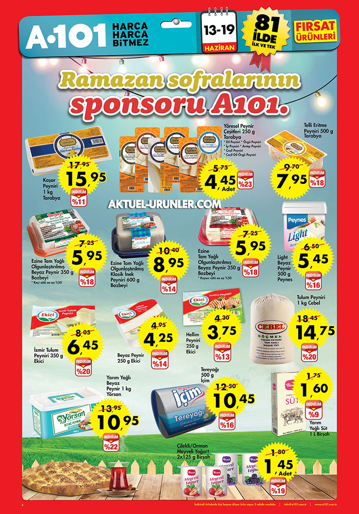 A101 13 Haziran – 19 Haziran Aktüel Ürünler Kataloğu