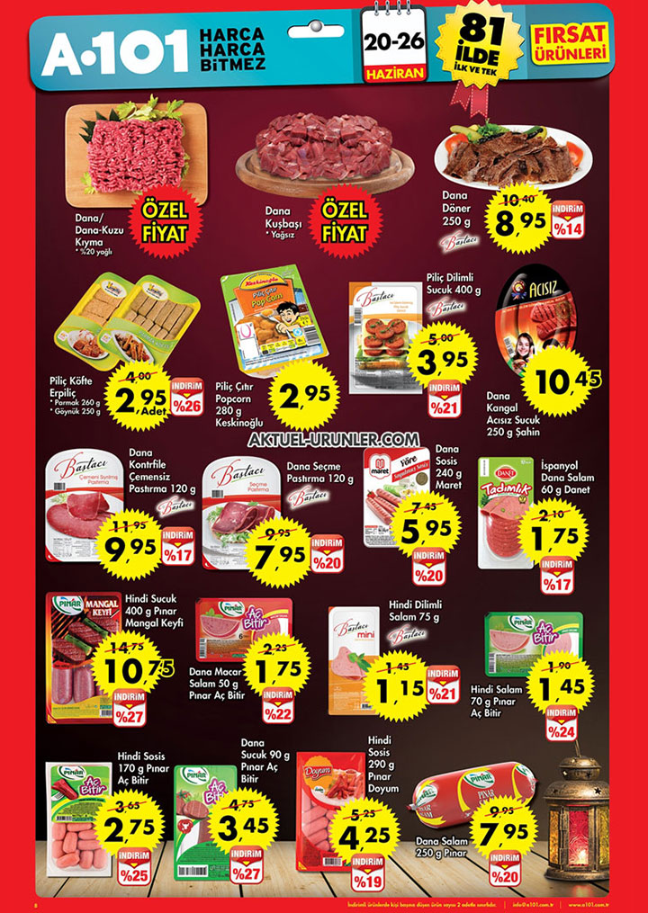 A101 20 Haziran – 26 Haziran Aktüel Ürünler Sayfası