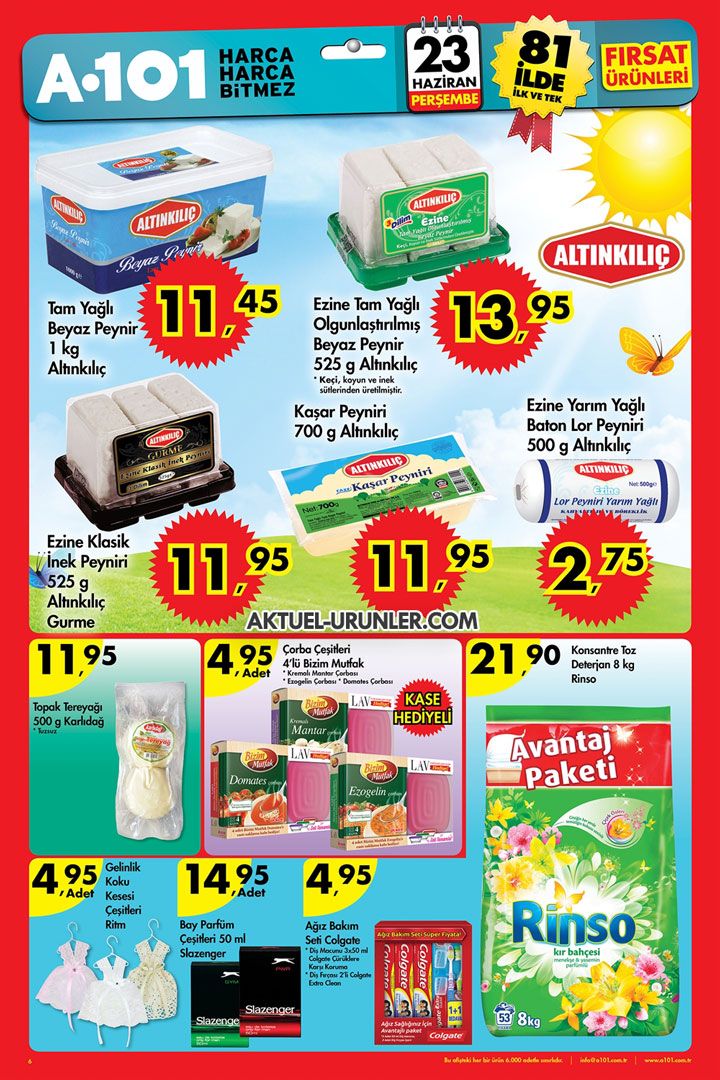 A101 23 Haziran Fırsatları – Altınkılıç ve Çeşitli Aktüel Ürünler