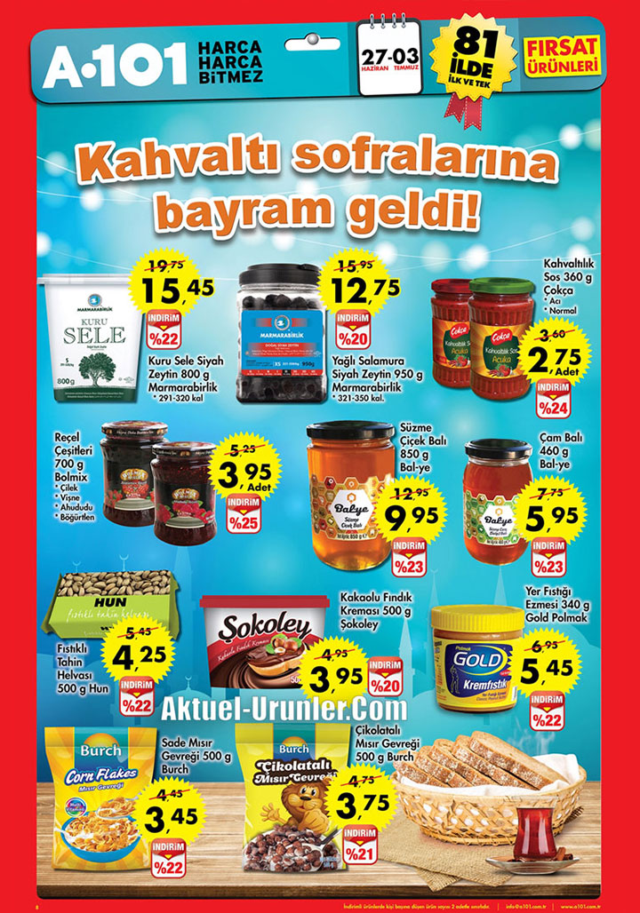 A101 27 Haziran – 03 Temmuz Aktüel Ürünler Sayfası