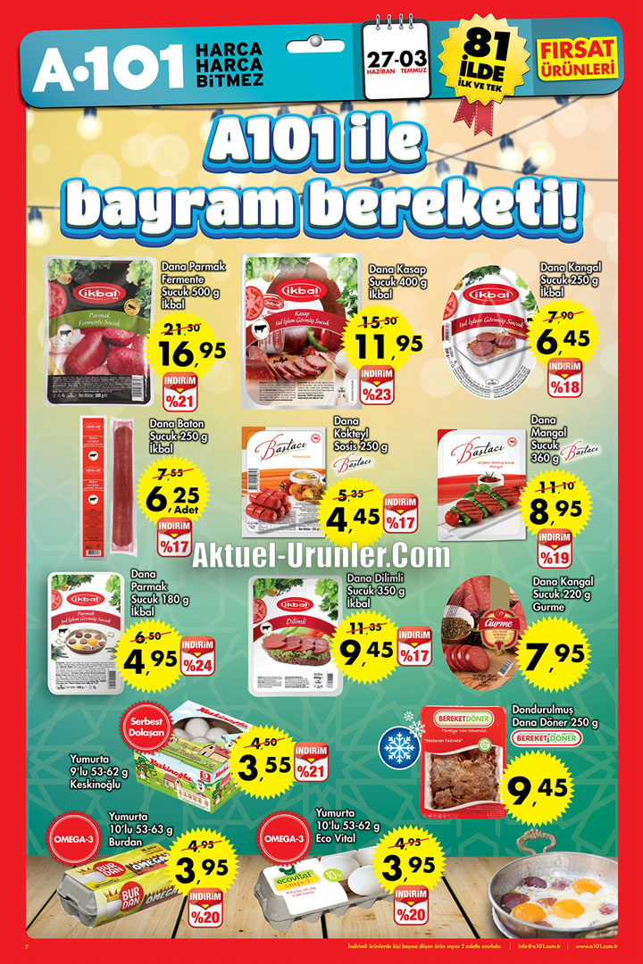 A101 27 Haziran – 3 Temmuz Aktüel Bayram Ürünleri