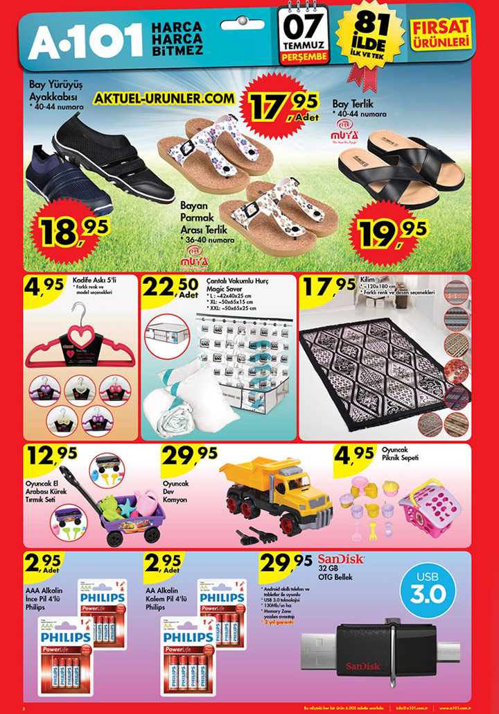 A101 7 Temmuz Aktüel Katalog – Muya Ürünü Fırsatları