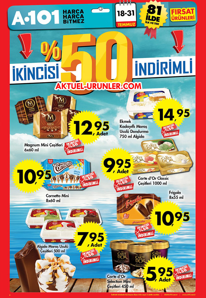 A101 18 Temmuz 2016 – 31 Temmuz 2016 Aktüel Ürünler Kataloğu