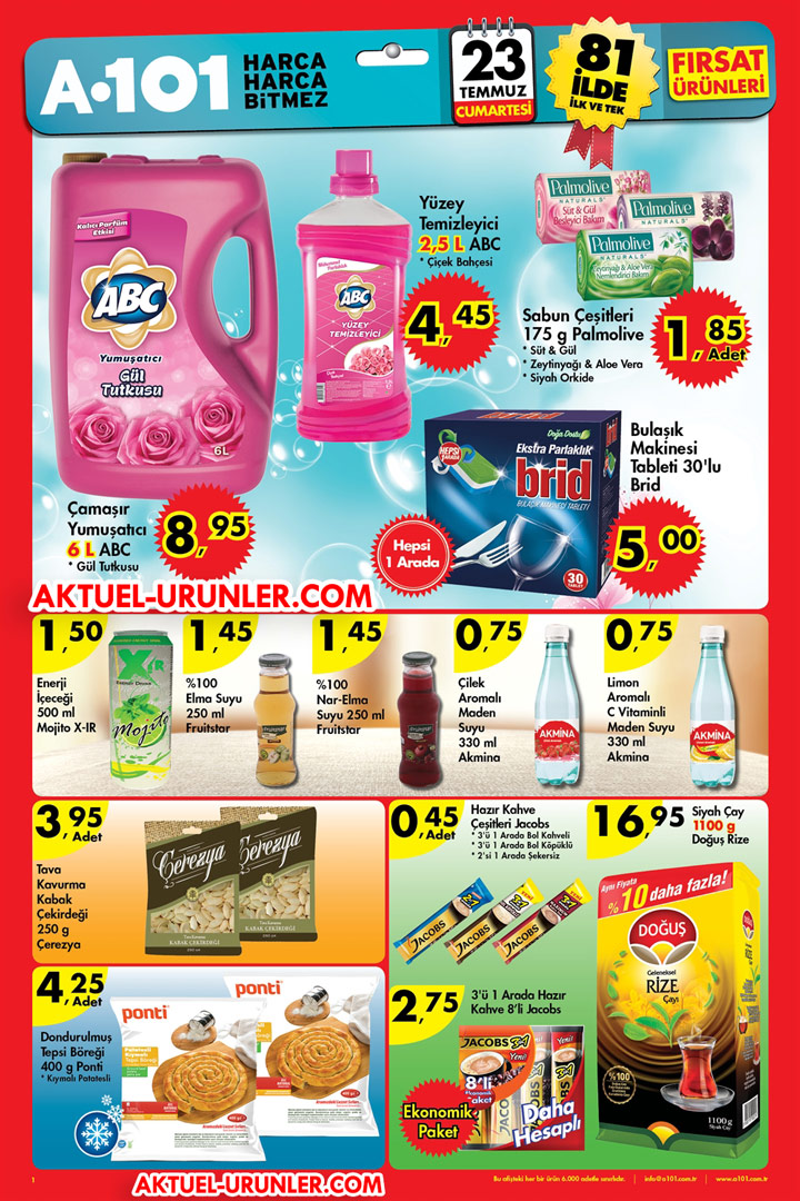 A101 23 Temmuz 2016 Aktüel Ürünler Kataloğu – Hafta Sonu