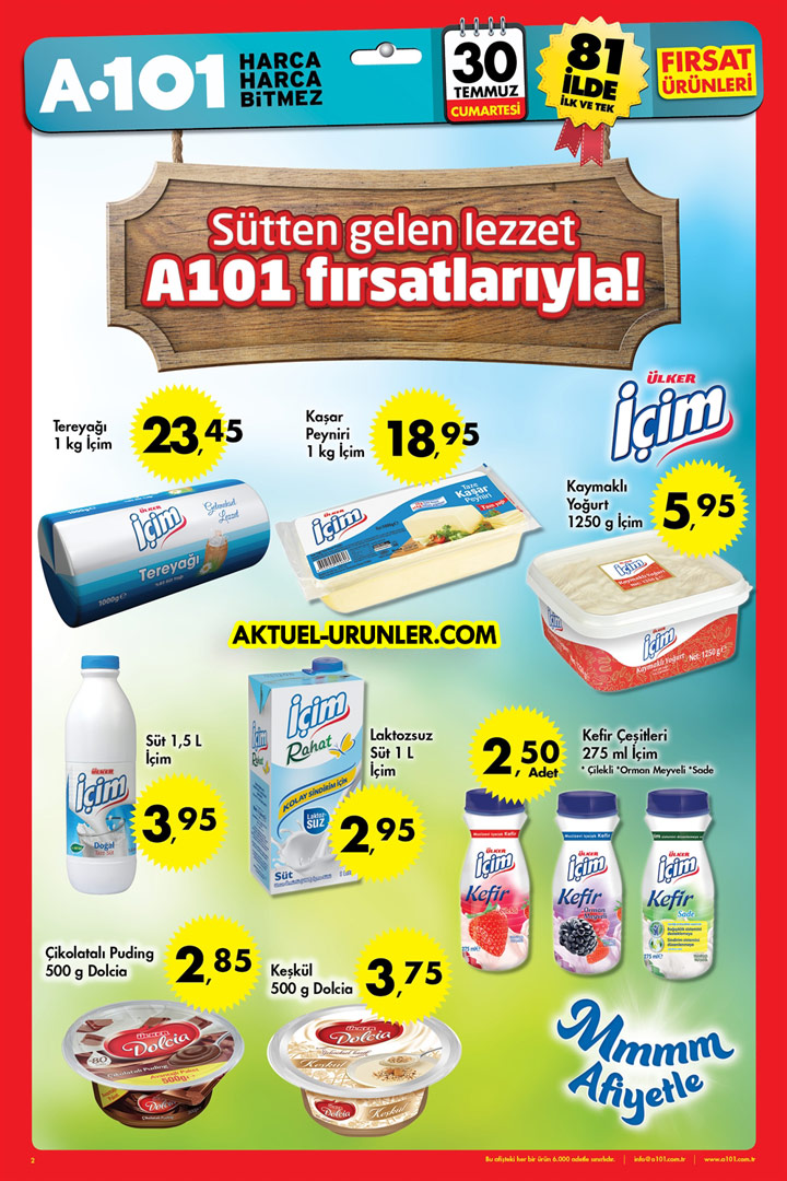 A101 30 Temmuz 2016 Aktüel Ürünler Kataloğu – Hafta Sonu