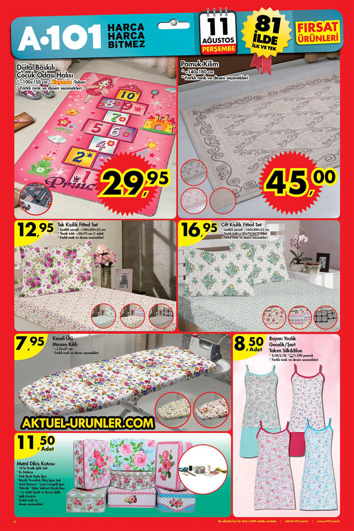 A101 11.08.2016 Aktüel Ürünler Kataloğu – 11 Ağustos