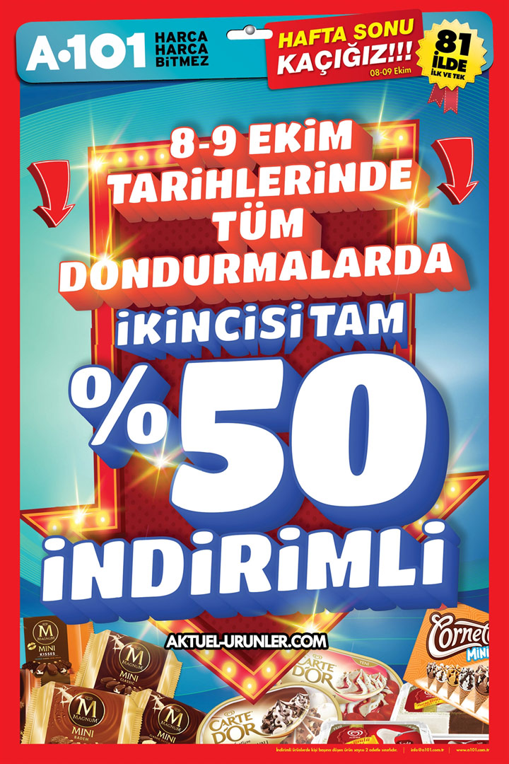 A101 8 Ekim 2016 – Hafta Sonu Kaçığız