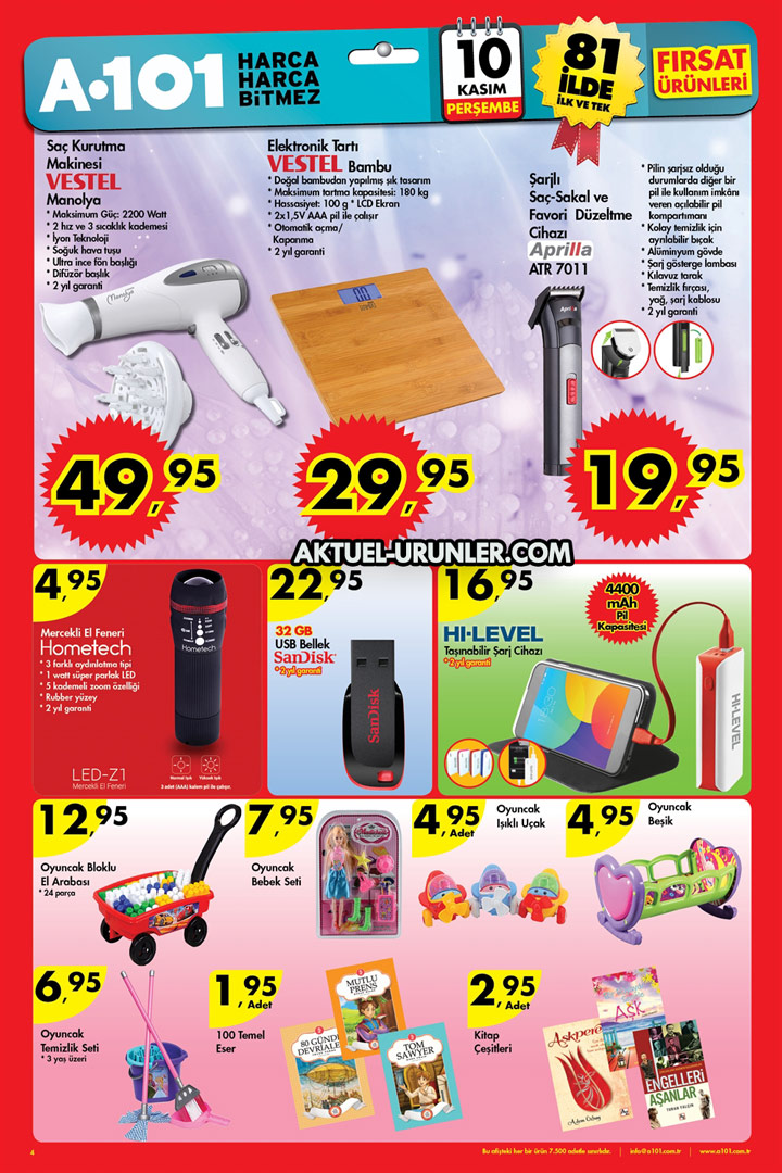 A101 10 Kasım Aktüel Ürünleri – Küçük Ev Aletleri