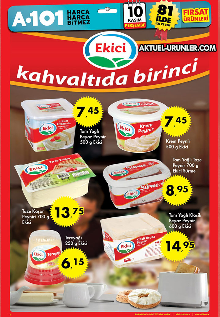 A101 10 Kasım Perşembe Aktüel – Ekici