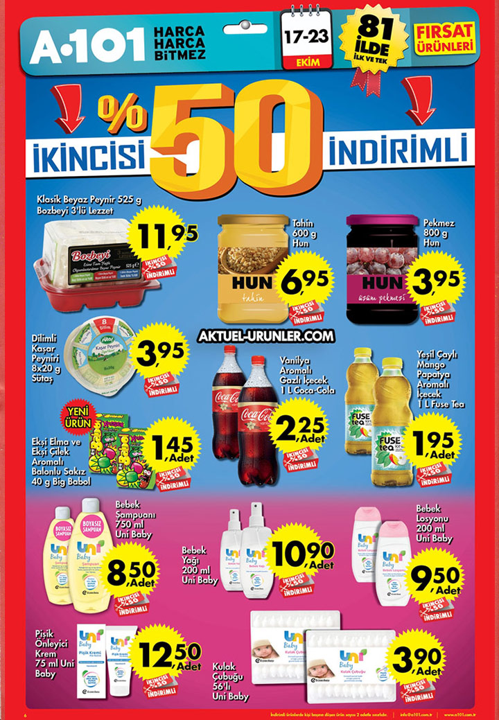 A101 17 Ekim – 23 Ekim Aktüel Ürünler Kataloğu