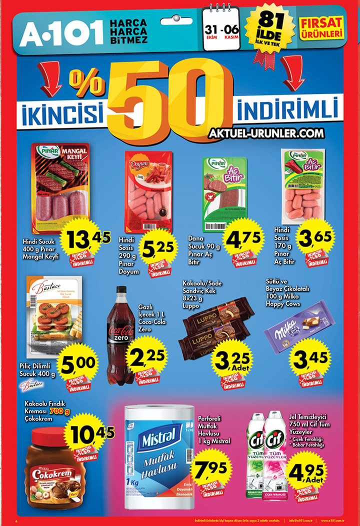 A101 31 Ekim – 6 Kasım Aktüel Ürünler Kataloğu